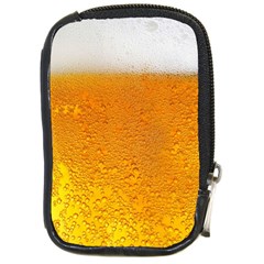 Beer Bubbles Pattern Compact Camera Leather Case by Cowasu