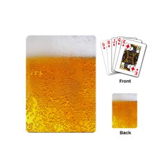 Beer Bubbles Pattern Playing Cards Single Design (mini) by Cowasu