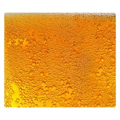 Beer Bubbles Pattern Two Sides Premium Plush Fleece Blanket (small) by Cowasu