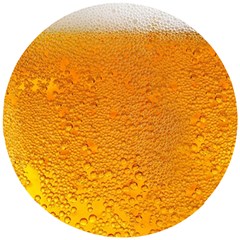 Beer Bubbles Pattern Wooden Puzzle Round