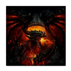 Dragon Fire Fantasy Art Face Towel