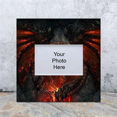 Dragon Fire Fantasy Art White Box Photo Frame 4  X 6  by Cowasu