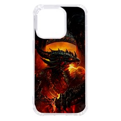 Dragon Fire Fantasy Art Iphone 14 Pro Tpu Uv Print Case