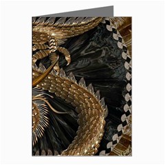 Fantasy Dragon Pentagram Greeting Cards (pkg Of 8) by Cowasu