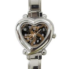 Fantasy Dragon Pentagram Heart Italian Charm Watch by Cowasu