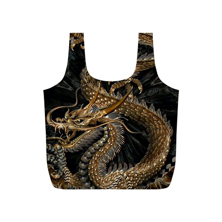 Fantasy Dragon Pentagram Full Print Recycle Bag (S)