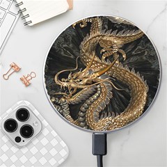 Fantasy Dragon Pentagram Wireless Fast Charger(white) by Cowasu