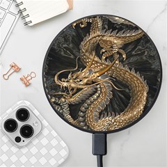 Fantasy Dragon Pentagram Wireless Fast Charger(black) by Cowasu