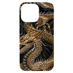 Fantasy Dragon Pentagram Iphone 14 Pro Max Black Uv Print Case