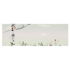 Abstract-background-children Banner And Sign 6  X 2  by Cowasu