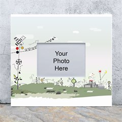 Abstract-background-children White Wall Photo Frame 5  X 7  by Cowasu