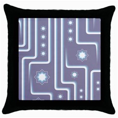 Pattern-non-seamless-background Throw Pillow Case (black) by Cowasu