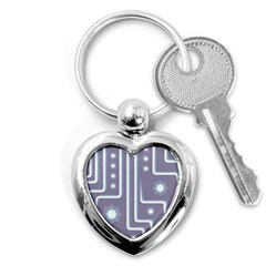 Pattern-non-seamless-background Key Chain (heart) by Cowasu