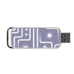 Pattern-non-seamless-background Portable Usb Flash (one Side) by Cowasu