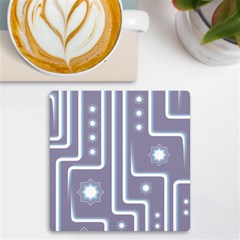 Pattern-non-seamless-background Uv Print Square Tile Coaster  by Cowasu