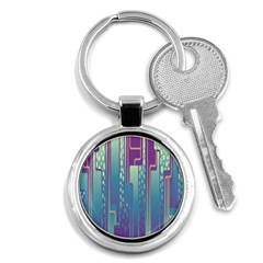 Non-seamless-pattern-background Key Chain (round) by Cowasu