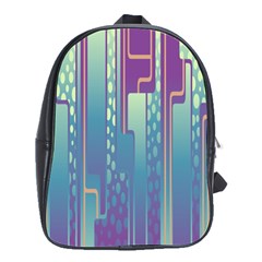 Non-seamless-pattern-background School Bag (large) by Cowasu