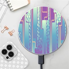 Non-seamless-pattern-background Wireless Fast Charger(white) by Cowasu