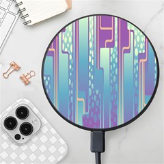 Non-seamless-pattern-background Wireless Fast Charger(black) by Cowasu