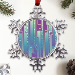 Non-seamless-pattern-background Metal Large Snowflake Ornament