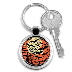 Bat Pattern Key Chain (round) by Valentinaart