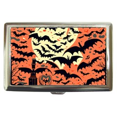 Bat Pattern Cigarette Money Case by Valentinaart