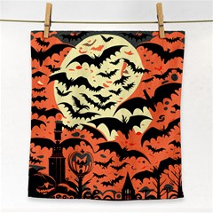 Bat Pattern Face Towel by Valentinaart