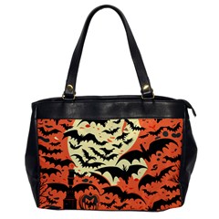 Bat Pattern Oversize Office Handbag by Valentinaart