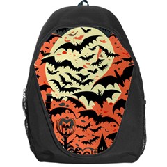 Bat Pattern Backpack Bag by Valentinaart