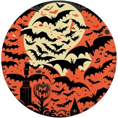 Bat Pattern Uv Print Round Tile Coaster by Valentinaart