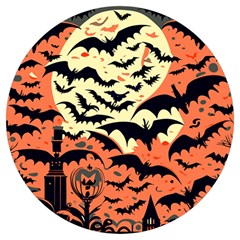 Bat Pattern Round Trivet by Valentinaart