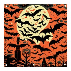 Bat Pattern Banner And Sign 3  X 3  by Valentinaart