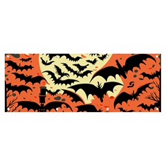 Bat Pattern Banner And Sign 8  X 3  by Valentinaart