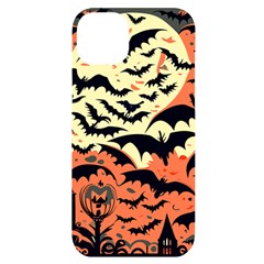 Bat Pattern Iphone 14 Plus Black Uv Print Case by Valentinaart