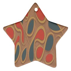 Background-abstract-non-seamless Star Ornament (two Sides) by Cowasu