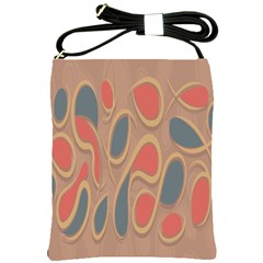 Background-abstract-non-seamless Shoulder Sling Bag by Cowasu