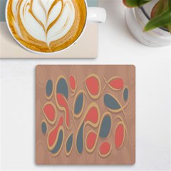 Background-abstract-non-seamless Uv Print Square Tile Coaster  by Cowasu