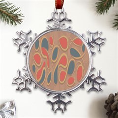 Background-abstract-non-seamless Metal Large Snowflake Ornament