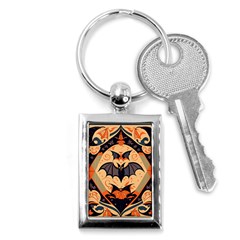 Bat Pattern Key Chain (rectangle) by Valentinaart