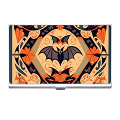 Bat Pattern Business Card Holder by Valentinaart