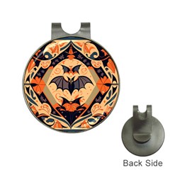 Bat Pattern Hat Clips With Golf Markers by Valentinaart