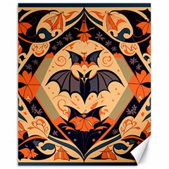 Bat Pattern Canvas 16  X 20  by Valentinaart