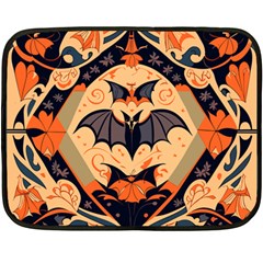 Bat pattern Two Sides Fleece Blanket (Mini)