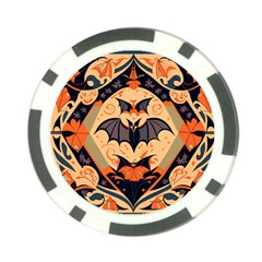 Bat Pattern Poker Chip Card Guard (10 Pack) by Valentinaart