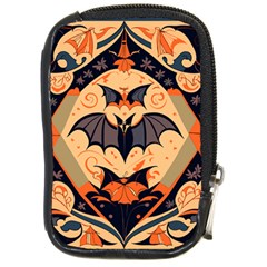 Bat pattern Compact Camera Leather Case