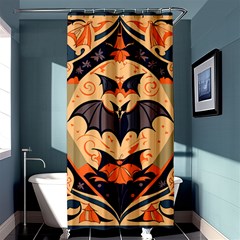 Bat pattern Shower Curtain 36  x 72  (Stall) 