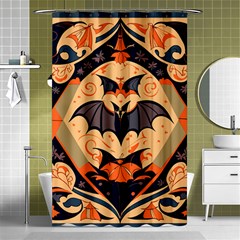 Bat pattern Shower Curtain 48  x 72  (Small) 