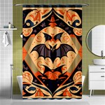 Bat pattern Shower Curtain 48  x 72  (Small)  Curtain(48  X 72 )