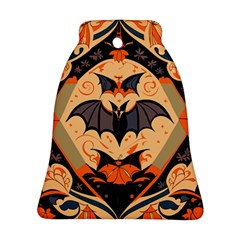 Bat Pattern Bell Ornament (two Sides) by Valentinaart