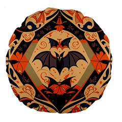 Bat pattern Large 18  Premium Round Cushions